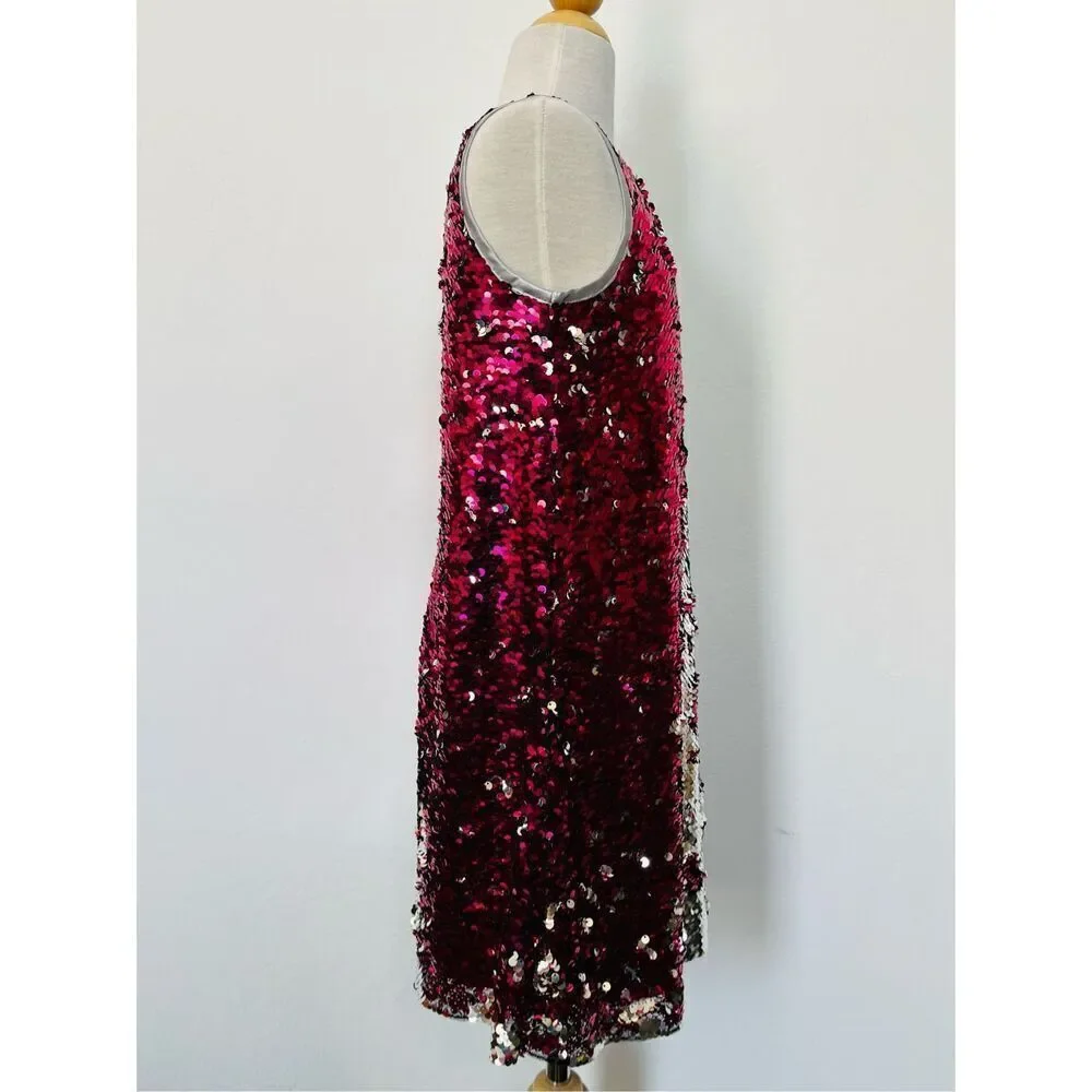 NEW Lavender by Us Angels Girls 7/8 Reversable Sequin Sleeveless Party Dress